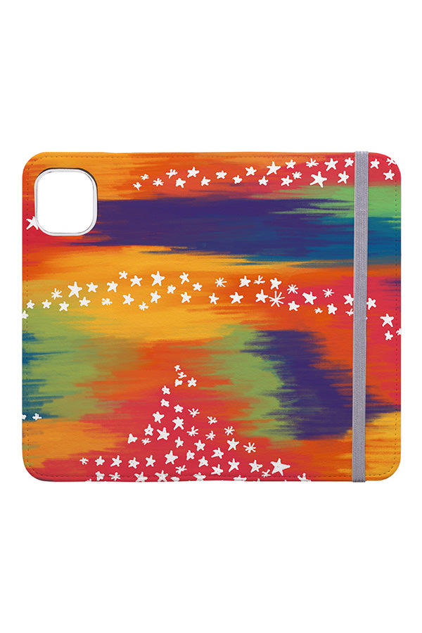 Abstract Rainbow Stars Wallet Phone Case Wallet Case - Harper & Blake