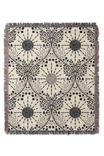 The Sun and Energy by Denes Anna Design Jacquard Woven Blanket (White)
