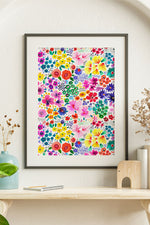 Little Spring Flowers By Ninola Design Giclée Art Print Poster (Colourful)