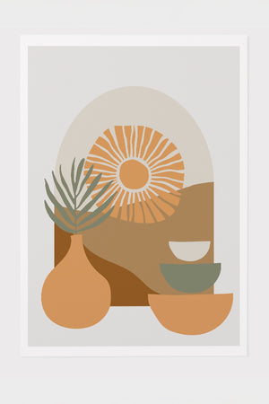 Sun Element Art Print Poster (Neutral) | Harper & Blake