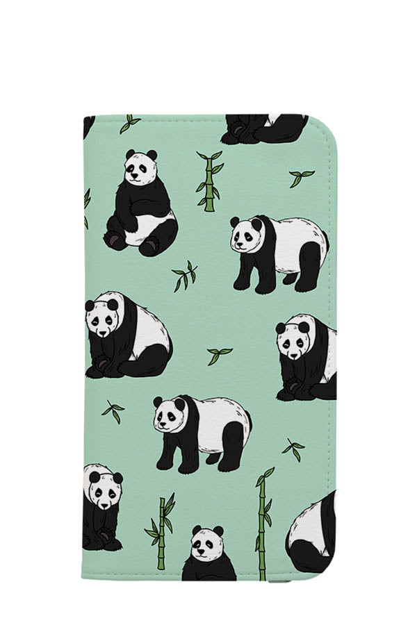 Panda Wallet Phone Case (Mint)