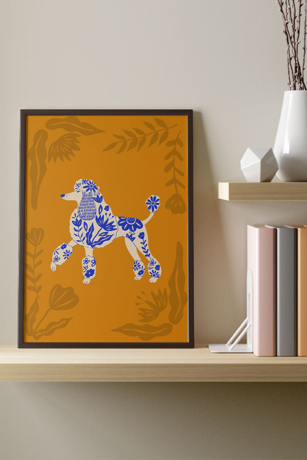 Poodle art prints hotsell