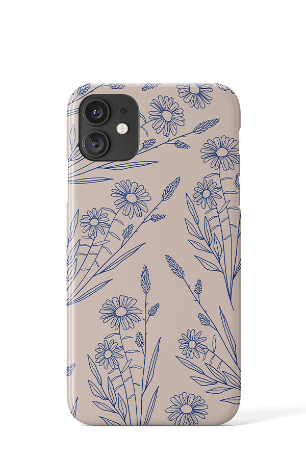 Wildflower Bunch Scatter Phone Case (Beige Blue)