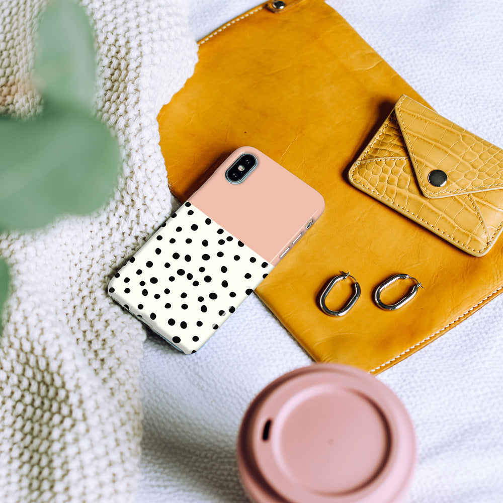 Geo Dots Geometric Pink Phone Case | Harper & Blake 