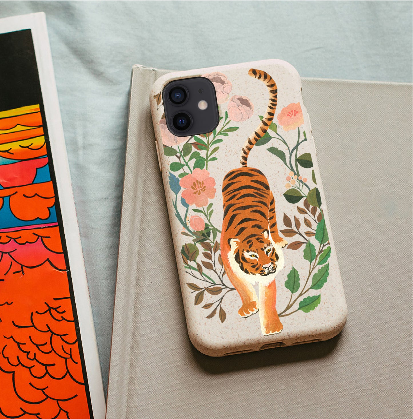 Tiger Garden Bamboo Phone Case by Cecilia Mok | Harper & Blake