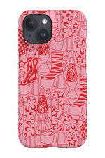 70s Fashion Pattern Phone Case (Pink)