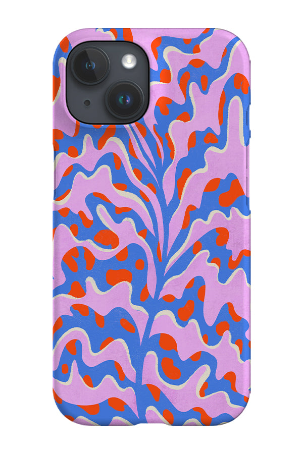 Abstract Botanical Plant Phone Case (Pink Blue)