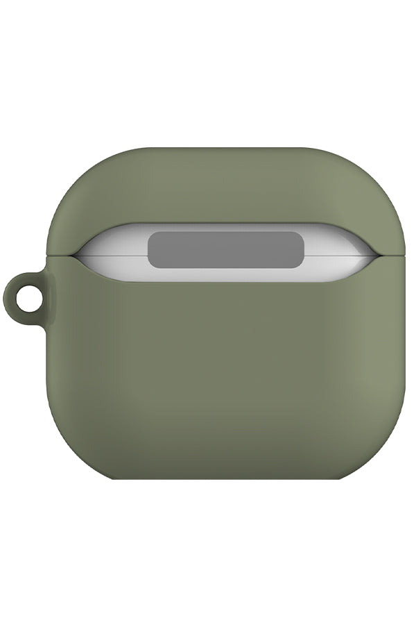 Still Tone Block Colour AirPod Gen 4 Case (Moss Green) | Harper & Blake