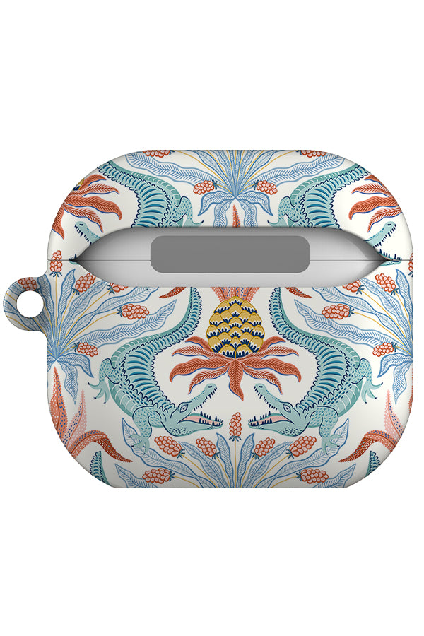 Crocodiles by Vivian Hasenclever AirPod Gen 4 Case (White) | Harper & Blake