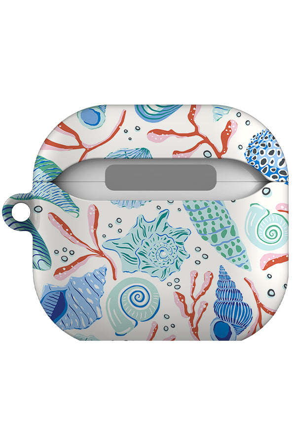 Sea Shells by Vivian Hasenclever AirPod Gen 4 Case (White) | Harper & Blake