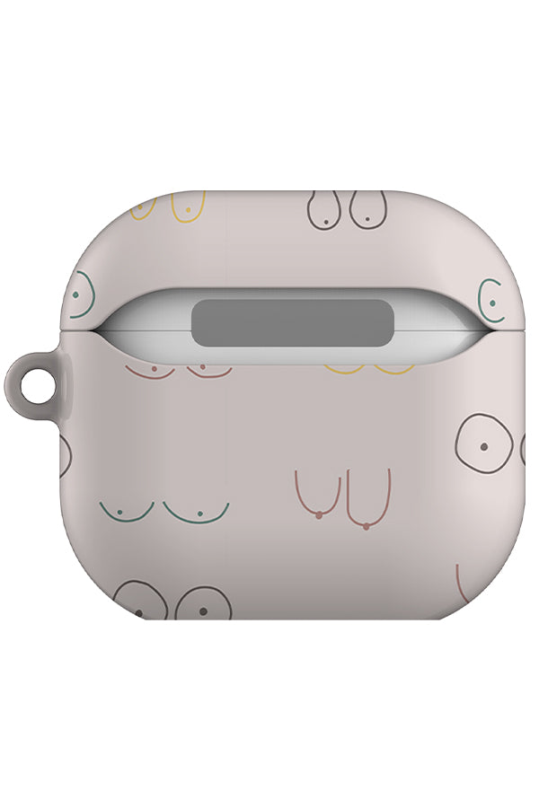 Boob Print AirPod Gen 4 Case (Pastel) | Harper & Blake