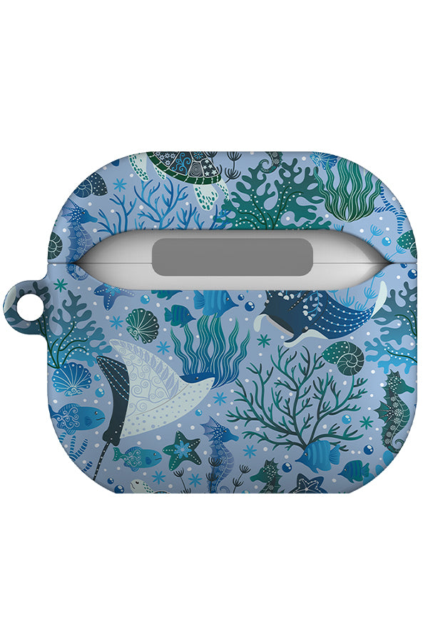 Underwater Whimsy Garden by Delively Dewi AirPod Gen 4 Case (Blue) | Harper & Blake