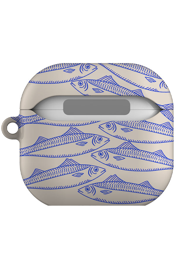 Fish Scatter AirPod Case (Off-White)