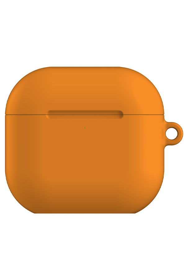 Plain Block Minimalist AirPod Gen 4 Case (Tiger Orange) | Harper & Blake