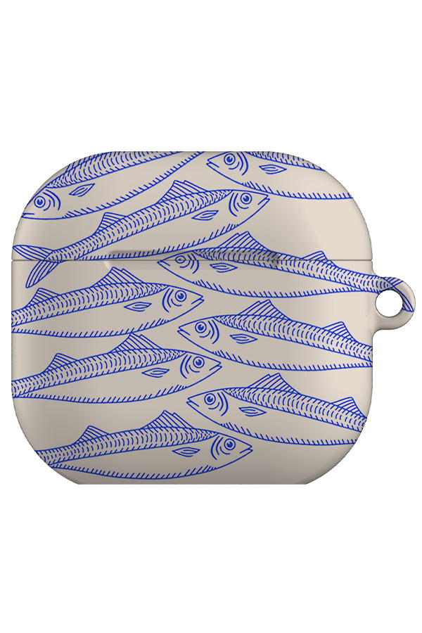 Fish Scatter AirPod Case (Off-White)