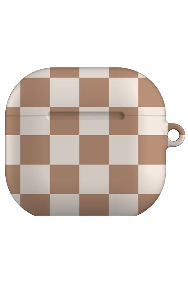 Classic Check AirPod Gen 4 Case (Brown White) | Harper & Blake