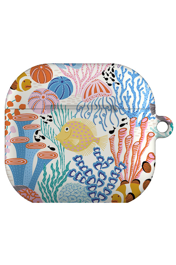 Coral Reef by Vivian Hasenclever AirPod Gen 4 Case (White) | Harper & Blake