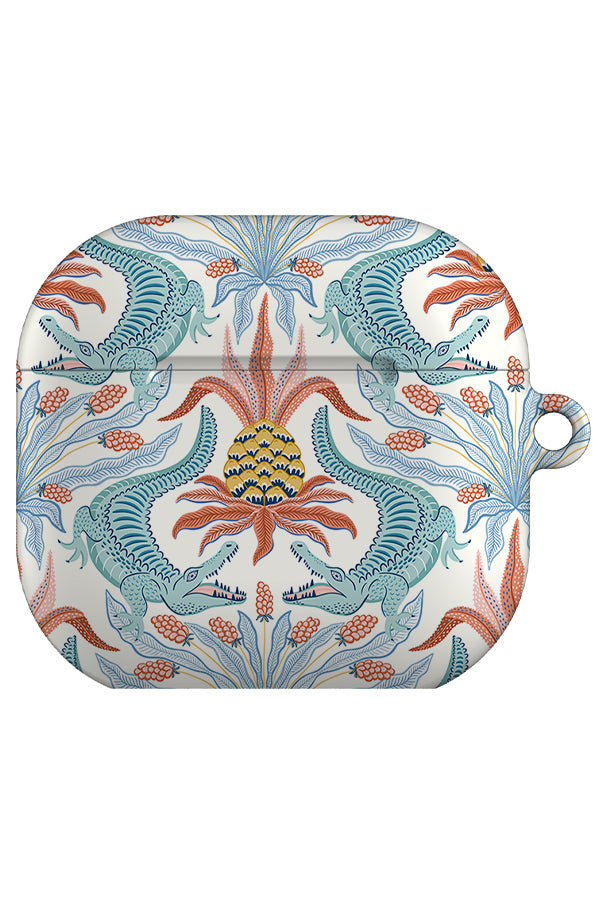 Crocodiles by Vivian Hasenclever AirPod Gen 4 Case (White) | Harper & Blake