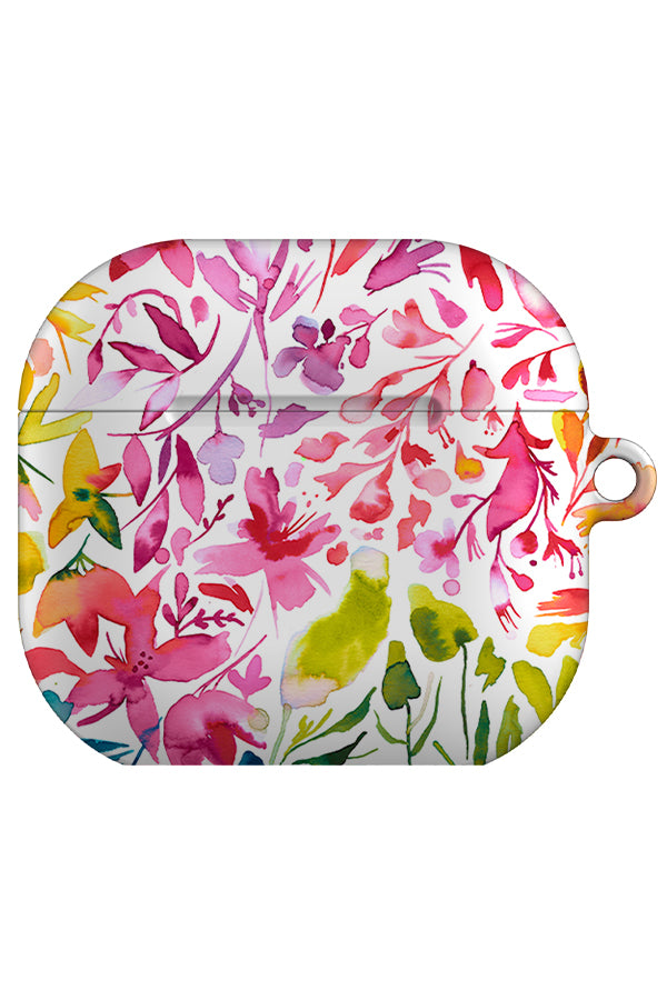 Magic Watercolour Colourful Plants By Ninola Design AirPod Gen 4 Case | Harper & Blake