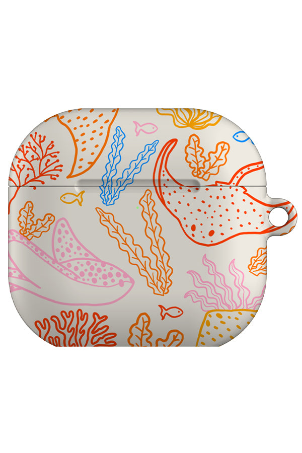 Stingray Plants Line Art AirPod Gen 4 Case (Multicolour) | Harper & Blake