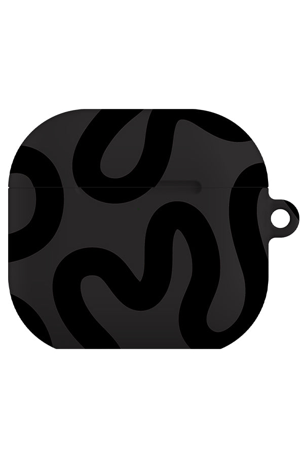 Swirl Lines Abstract AirPod Gen 4 Case (Grey) | Harper & Blake