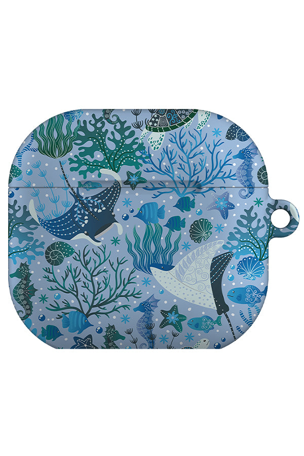 Underwater Whimsy Garden by Delively Dewi AirPod Gen 4 Case (Blue) | Harper & Blake