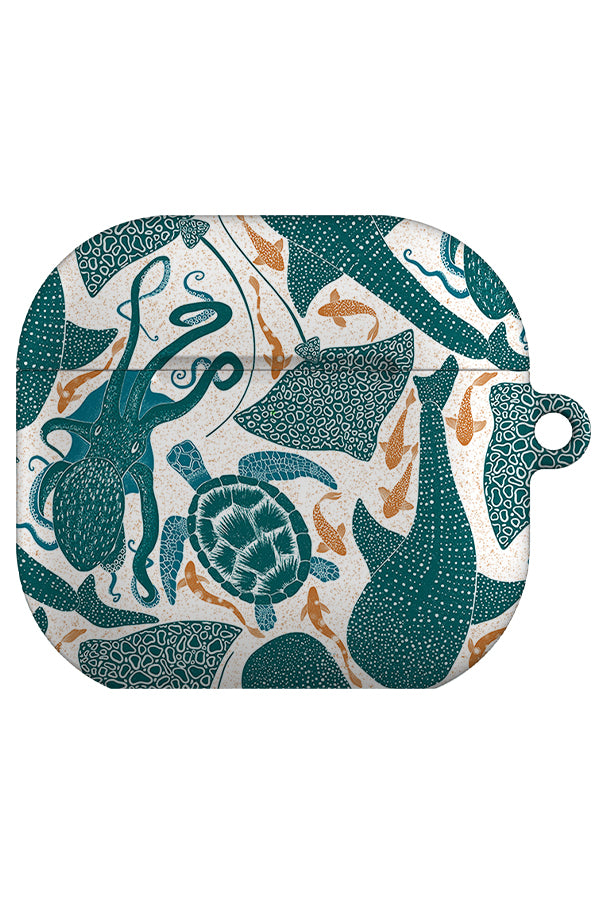 Whale Shark Aqua by Denes Anna Design AirPod Gen 4 Case | Harper & Blake