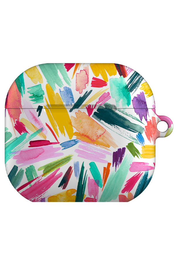 Watercolour Abstract Scratches By Ninola Design AirPod Gen 4 Case | Harper & Blake