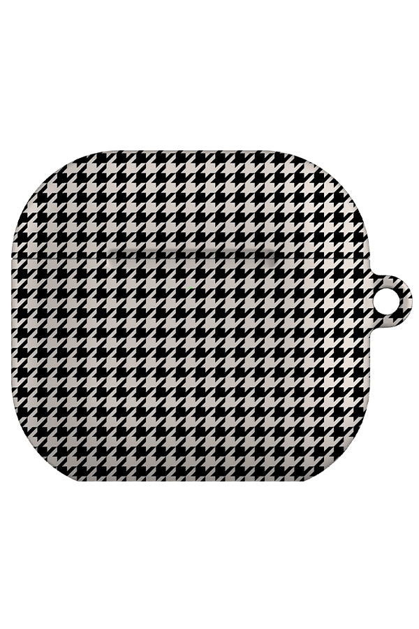 Still Houndstooth AirPod Gen 4 Case (Black & White) | Harper & Blake