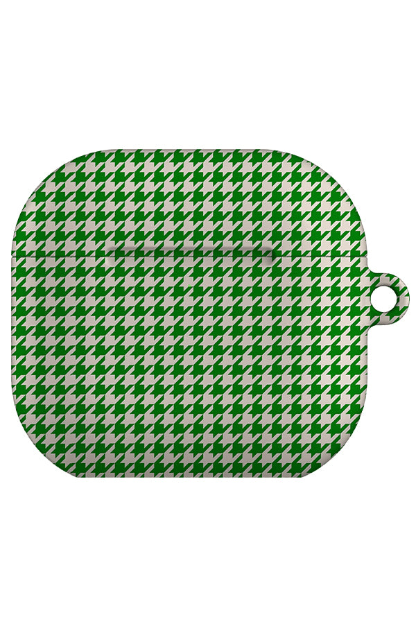 Still Houndstooth AirPod Gen 4 Case (Bright Green) | Harper & Blake