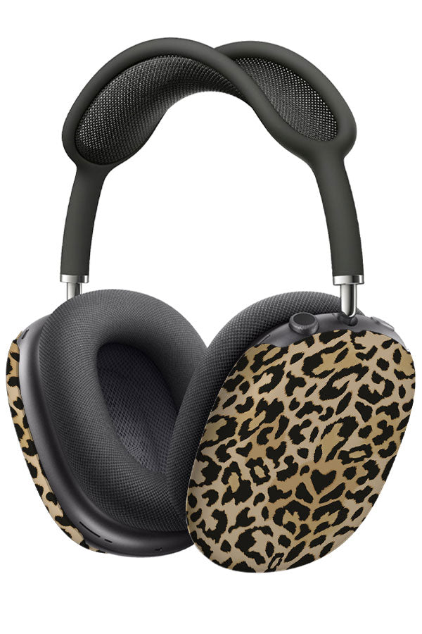 Leopard Print AirPod Max Case (Cream) | Harper & Blake