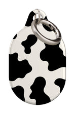 Cow Print AirTag Case (Cream)