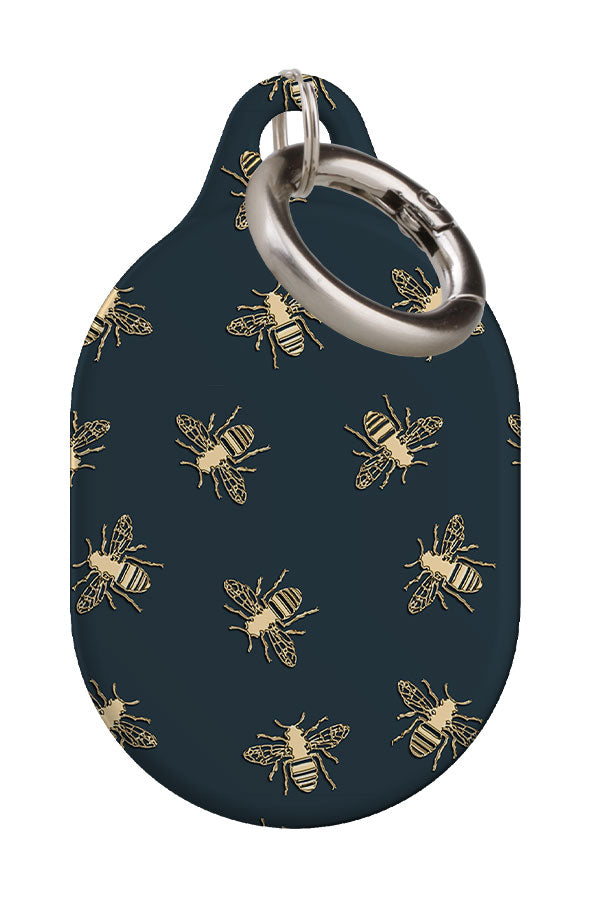 Bees Lux AirTag Case (Green & Gold) | Harper & Blake