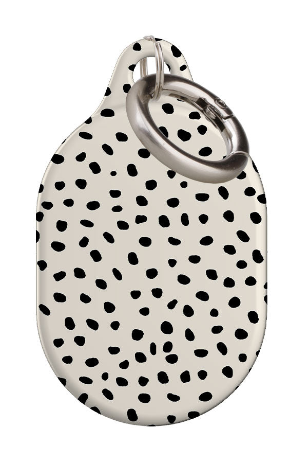 Polka Dot Mini Memphis AirTag Case (Cream & Black) | Harper & Blake