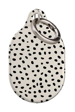 Polka Dot Mini Memphis AirTag Case (Cream & Black) | Harper & Blake