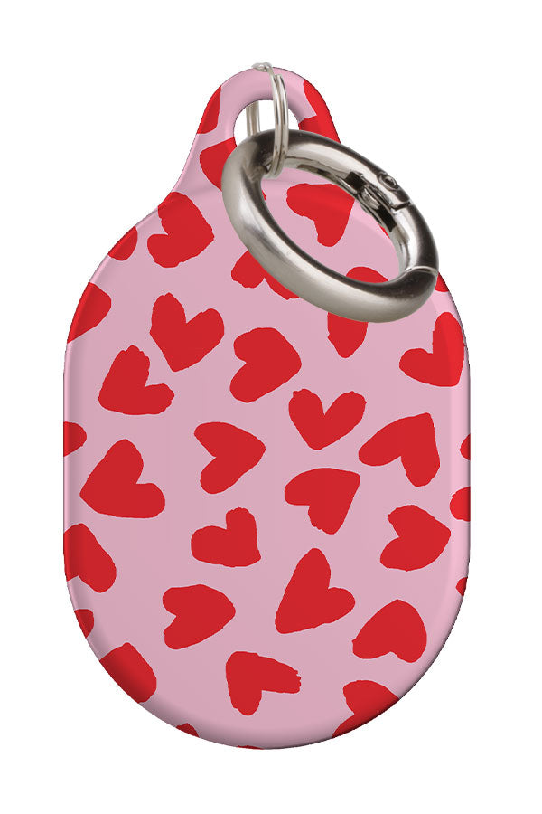 Big Hearts AirTag Case (Pink) | Harper & Blake