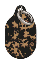 Tortoise Print AirTag Case (Beige)