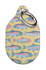 Trout by Louise Margaret AirTag Case (Yellow)