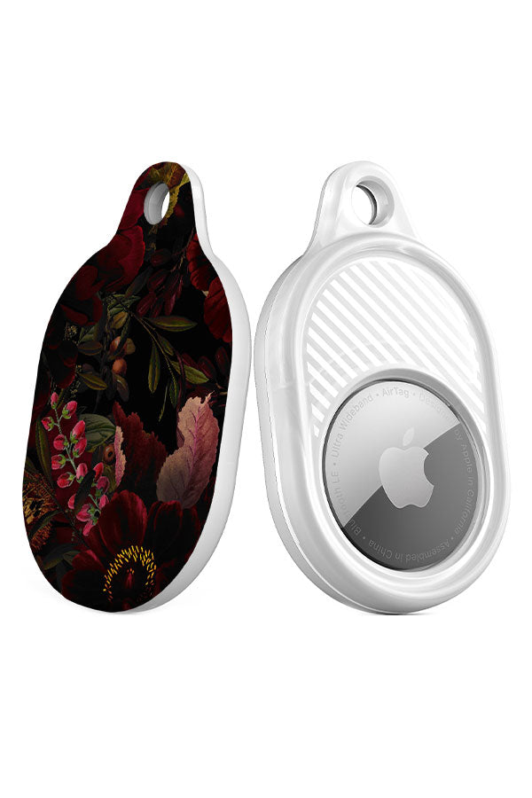 Dark Vintage Night Garden By Uta Naumann AirTag Case (Dark) | Harper & Blake