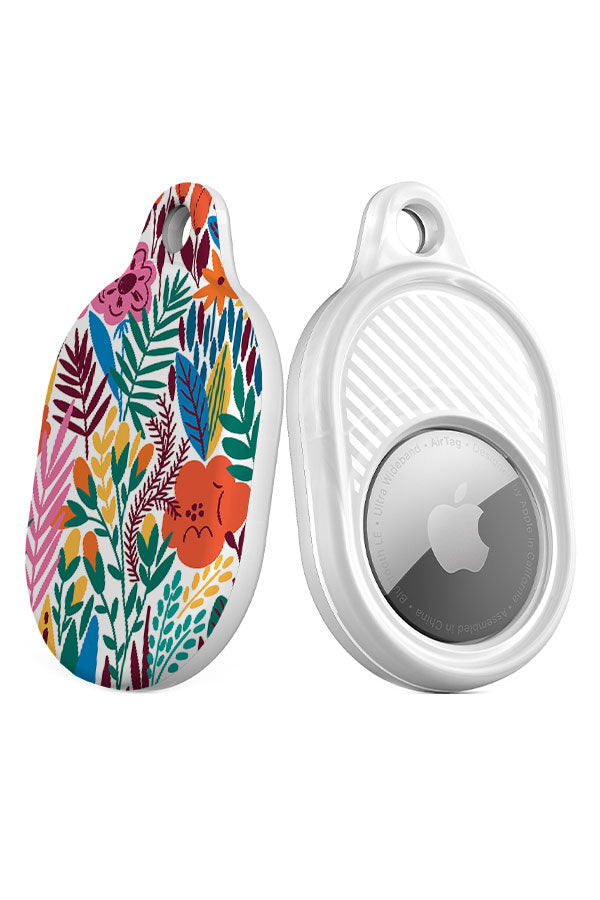 Colourful Flowers By Maria Galybina AirTag Case (Rainbow) | Harper & Blake