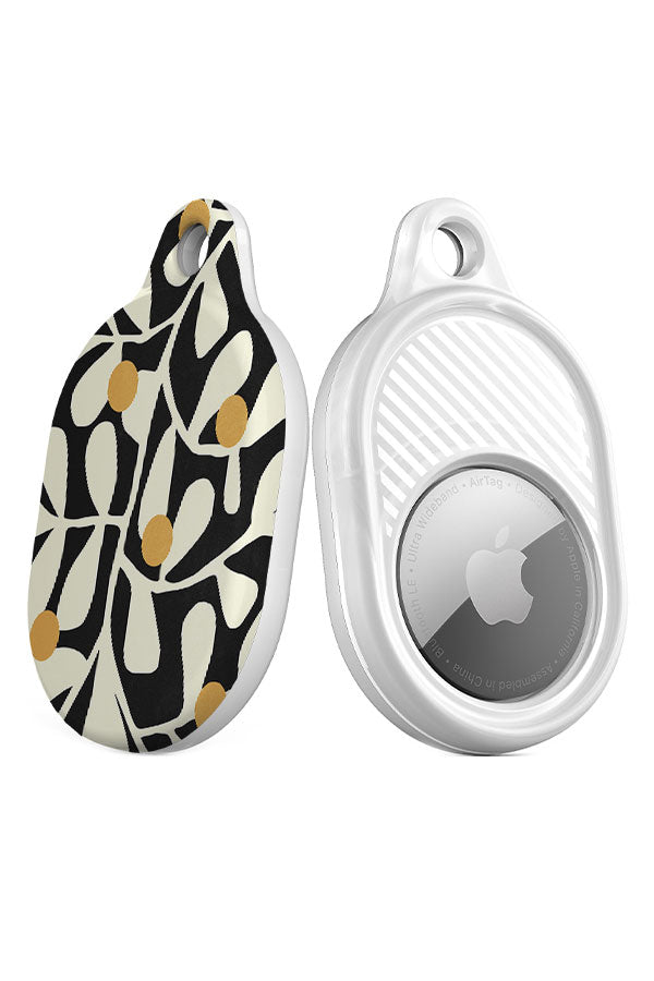 Summer Bloom Matisse By Ayeyokp AirTag Case (Black) | Harper & Blake