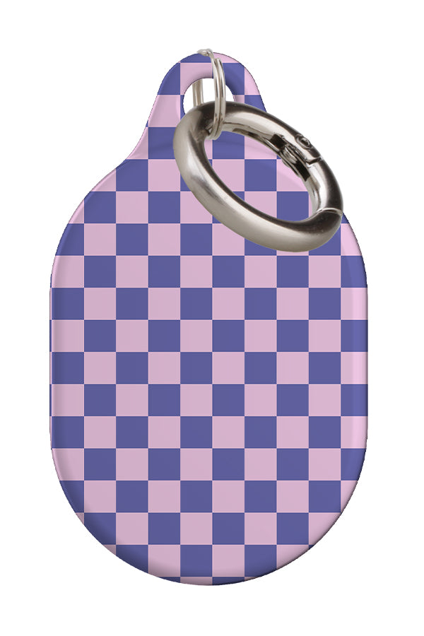 Checkered AirTag Case (Purple Pink) | Harper & Blake