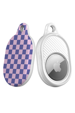 Checkered AirTag Case (Purple Pink) | Harper & Blake