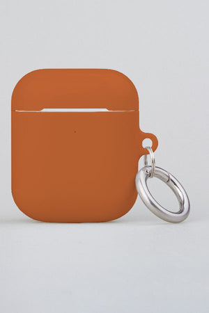 Plain Block Minimalist AirPod Case (Burnt Orange) | Harper & Blake