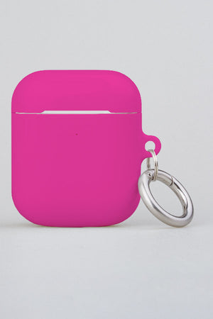 Plain Block Minimalist AirPod Case (Fuchsia Pink) | Harper & Blake