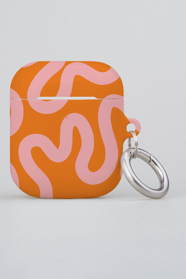 
                  
                    Swirl Lines Abstract AirPod Case (Orange Pink) | Harper & Blake
                  
                