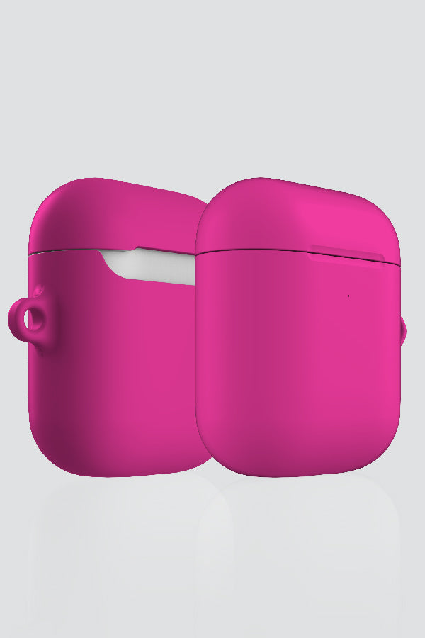 Plain Block Minimalist AirPod Case (Fuchsia Pink) | Harper & Blake