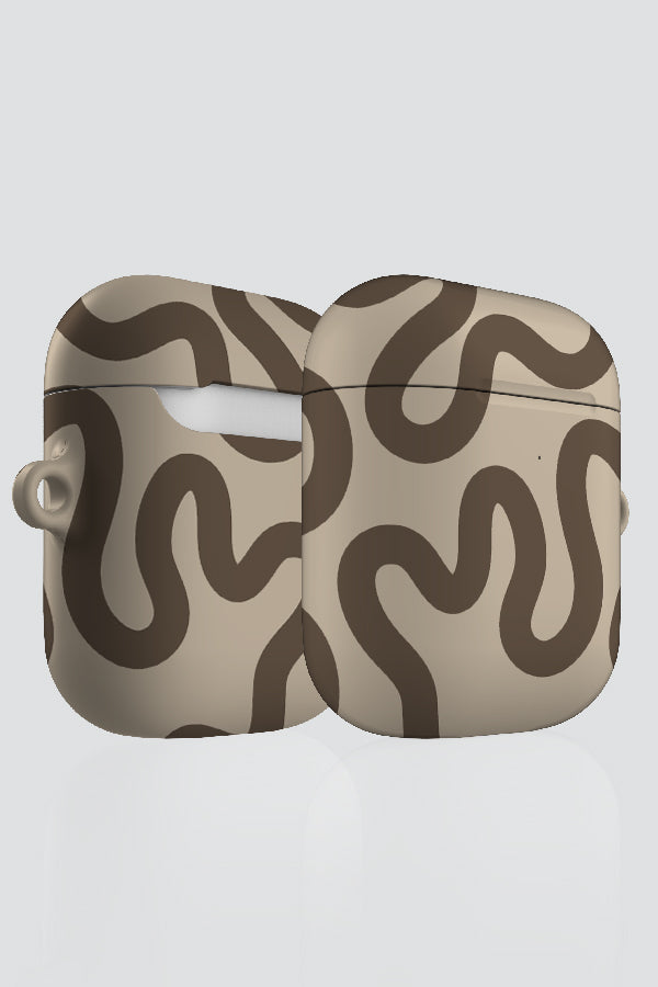 
                  
                    Swirl Lines Abstract AirPod Case (Beige & Ebony) | Harper & Blake
                  
                