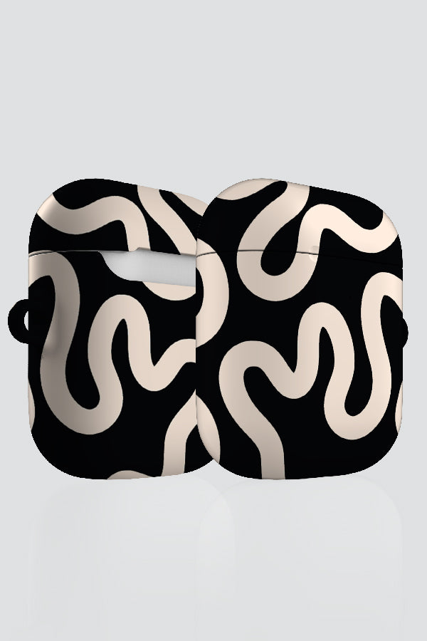 
                  
                    Swirl Lines Abstract AirPod Case (Black Peach) | Harper & Blake
                  
                