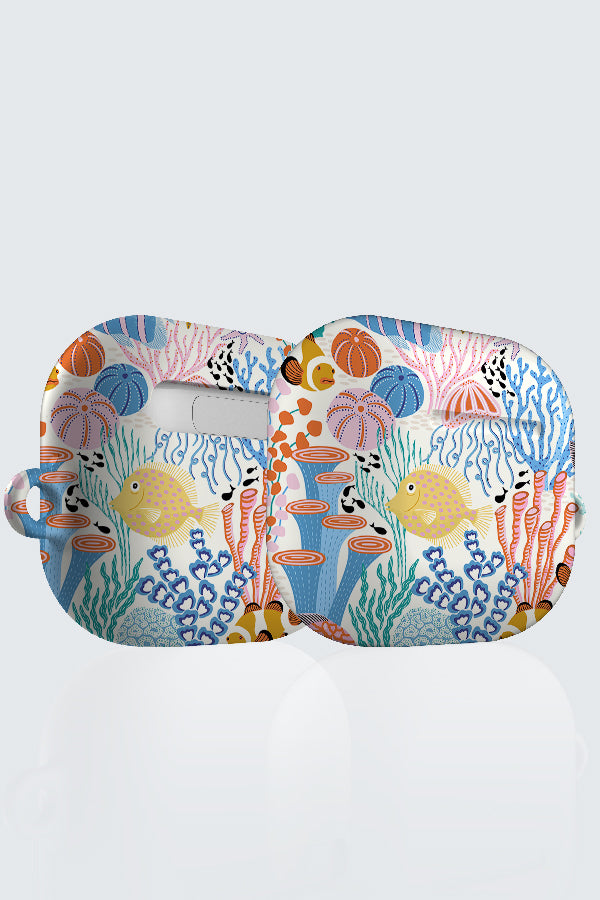 Coral Reef by Vivian Hasenclever AirPod Case (White) | Harper & Blake